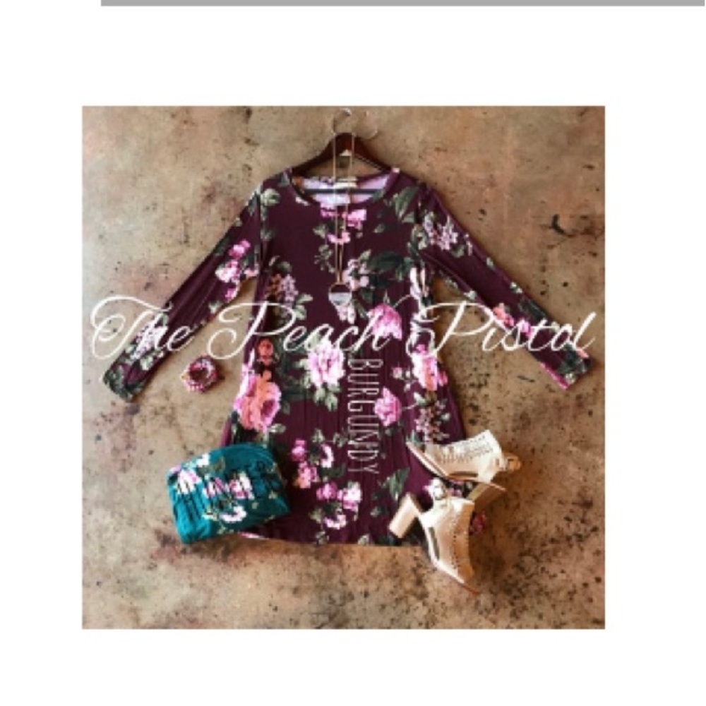 Peach pistol boutique dress: Hunter